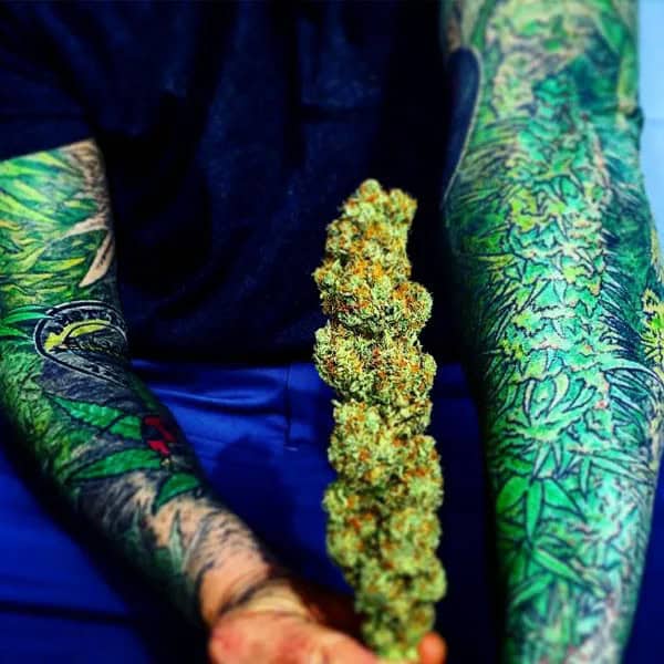 Weed Sleeve Tattoo