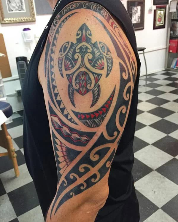 Polynesian Turtle Tattoo