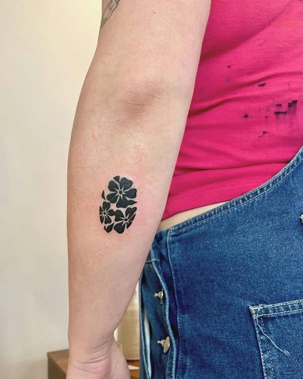 Small negative space tattoo