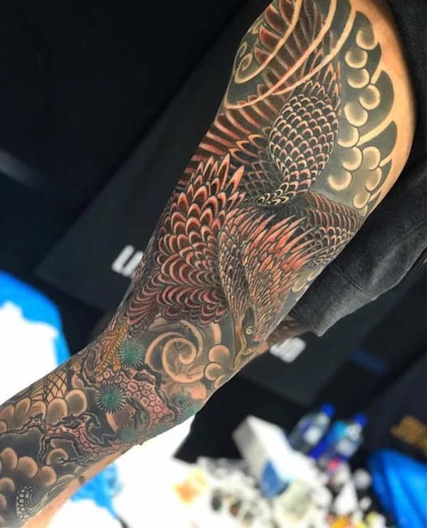 Eagle Tattoo on the Sleeve