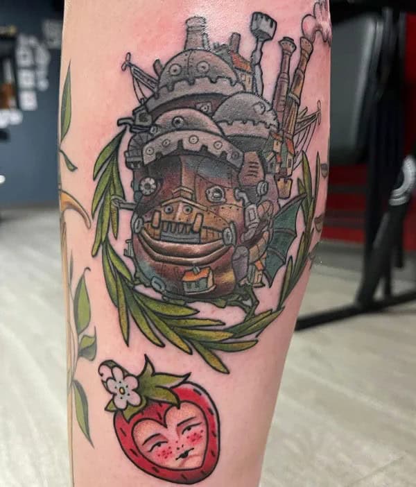 Sleeve Howl’s Moving Castle Tattoo