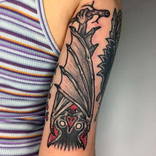 Bat Tattoo On Hand