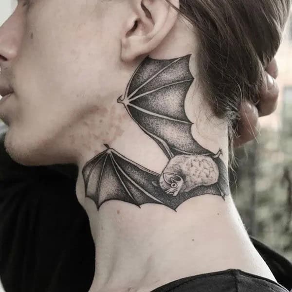 Bat Tattoo On Hand