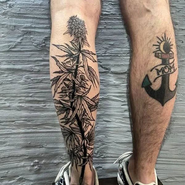 Weed Plant Tattoo