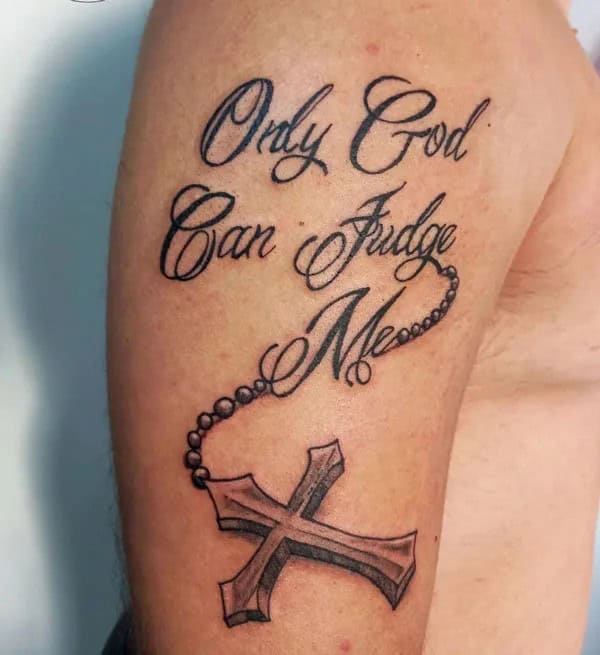 More Unique “Only God Can Judge Me” Tattoos To Take Inspiration From