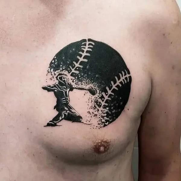 Coverup Baseball Tattoo