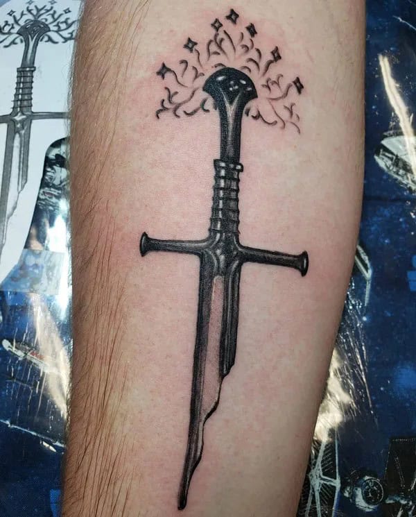 Broken Sword Tattoo