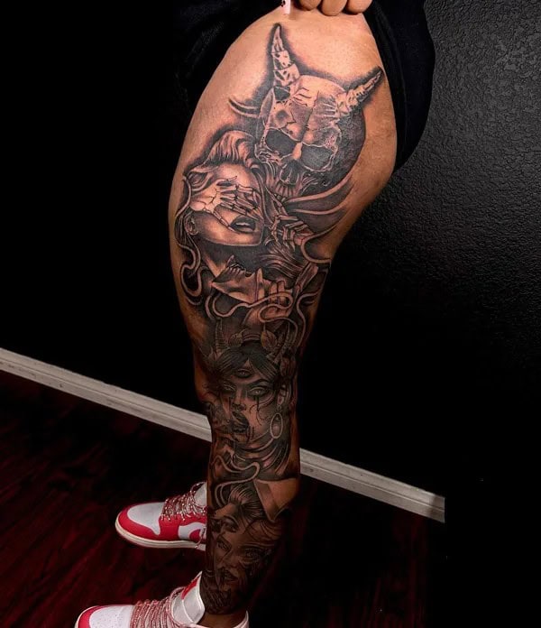 Leg Sleeve Tattoos: A Step Ahead of Most Styles