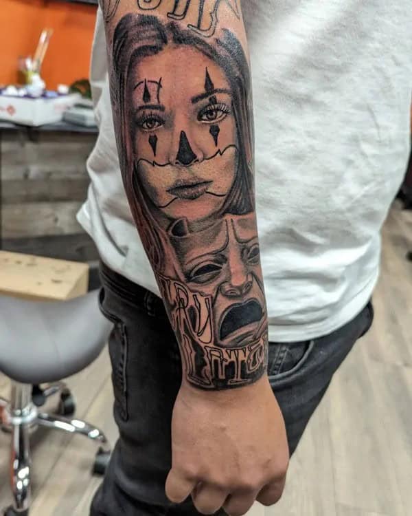 Chicano Forearm Tattoo