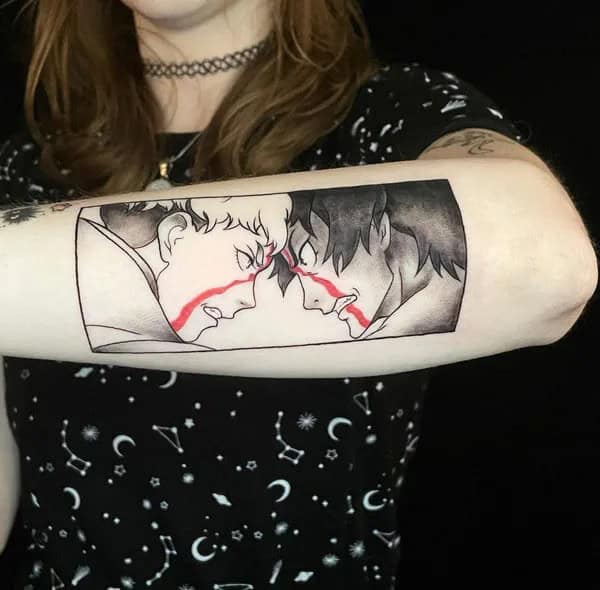 Anime Foot Tattoo