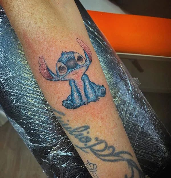 Glittery Stitch Tattoo