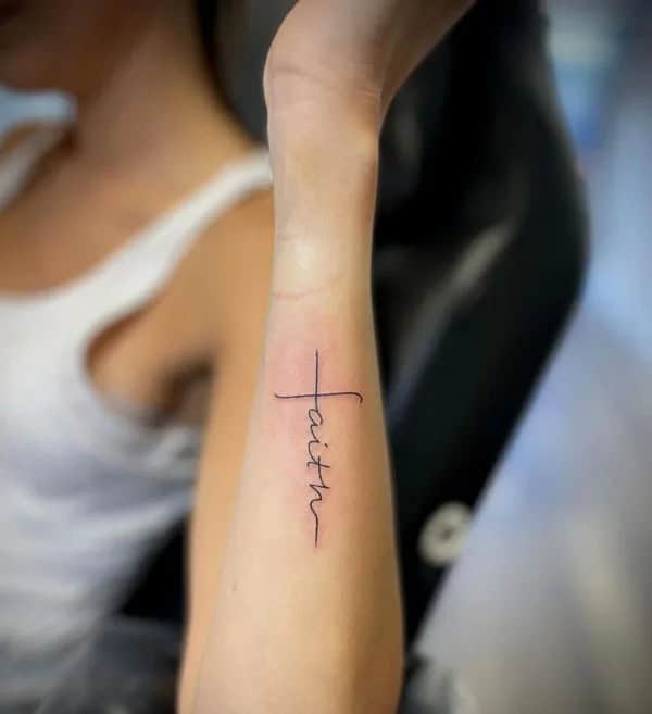 Faith Cross Tattoo