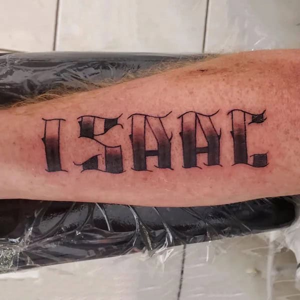 Name on Forearm Tattoo