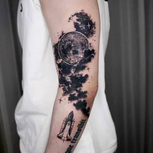 Realistic Cloud Tattoo