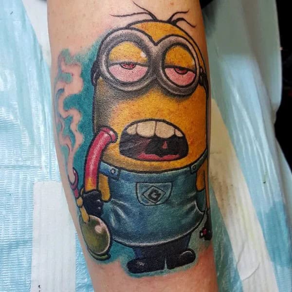 Weed Cartoon Tattoo