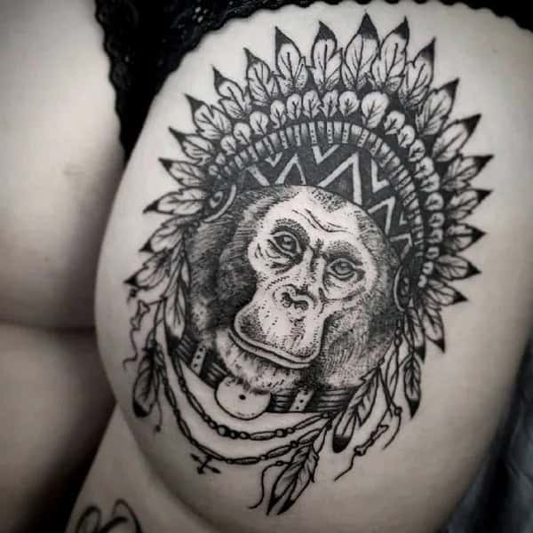 Monkey Butt Tattoo