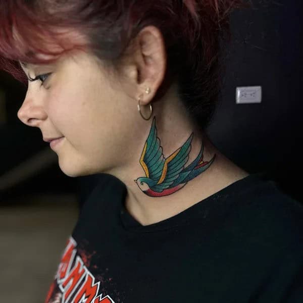 Swallow Neck Tattoo