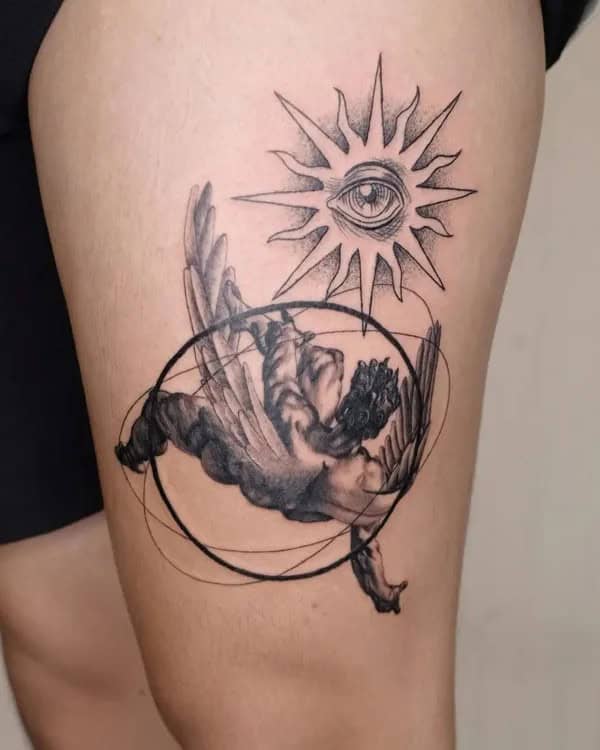 Icarus and The Sun Tattoo