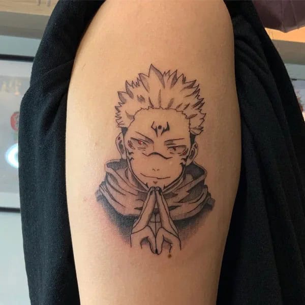 “Jujutsu Kaisen” Neck Tattoo