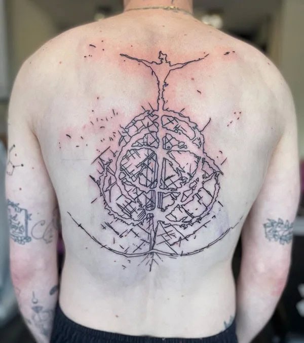 Elden Ring Back Tattoo