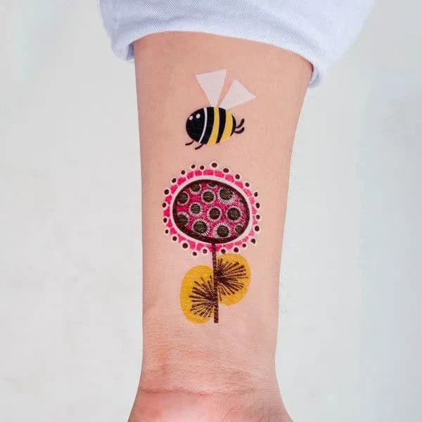 Cute Bee Tattoo