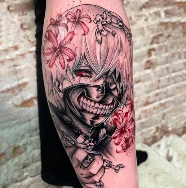 Tokyo Ghoul Flower Tattoo