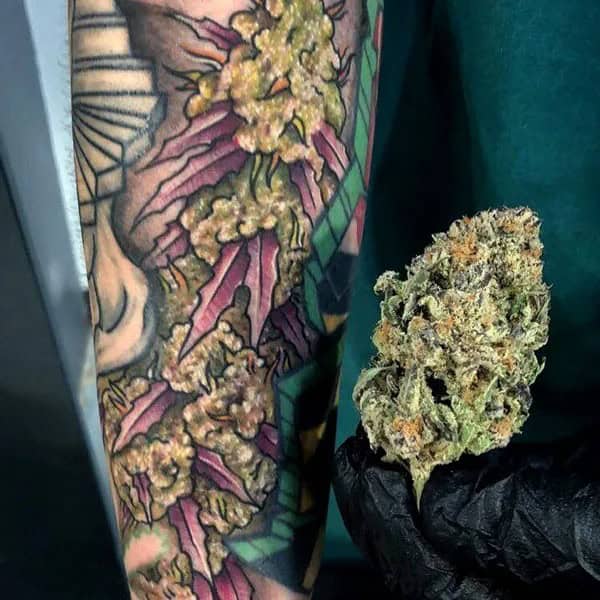 Weed Bud Tattoo