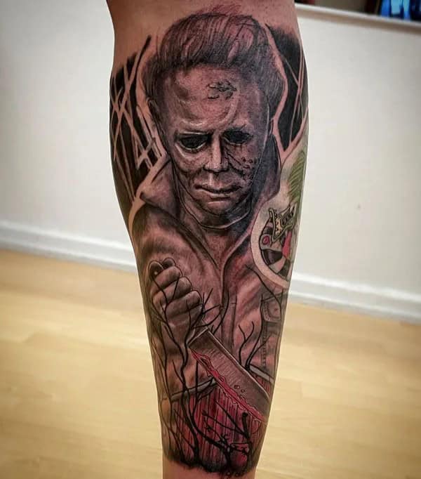 Michael Myers House Tattoo