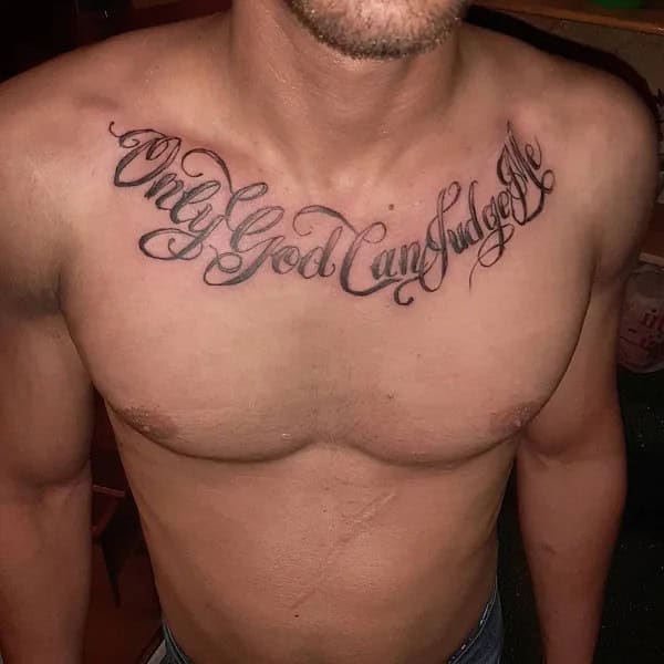 More Unique “Only God Can Judge Me” Tattoos To Take Inspiration From