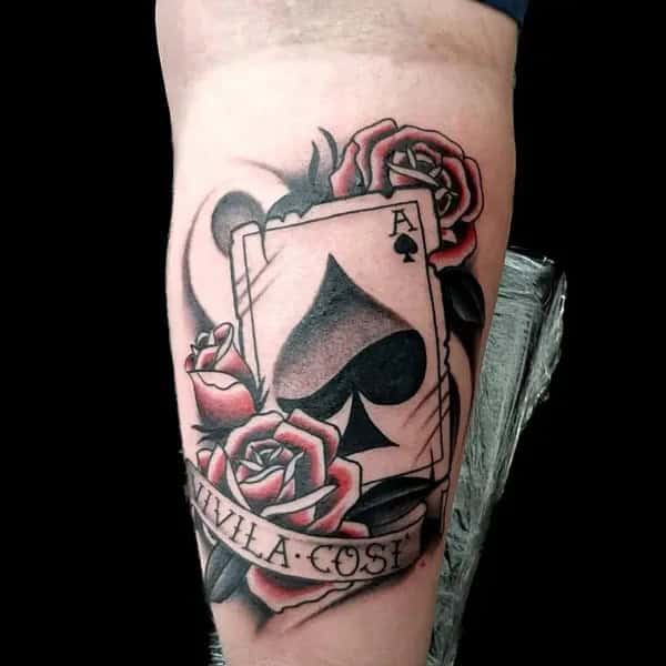 Traditional Ace of Spades Tattoo