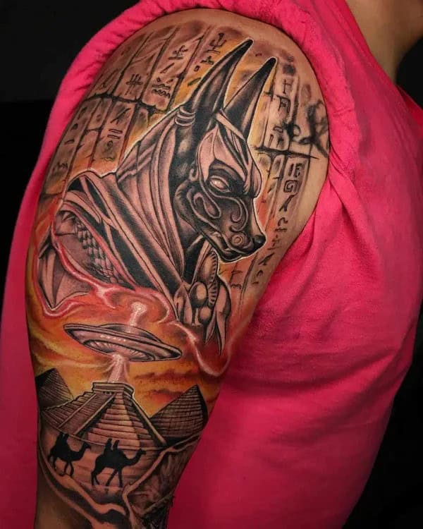 Egyptian Anubis Tattoo