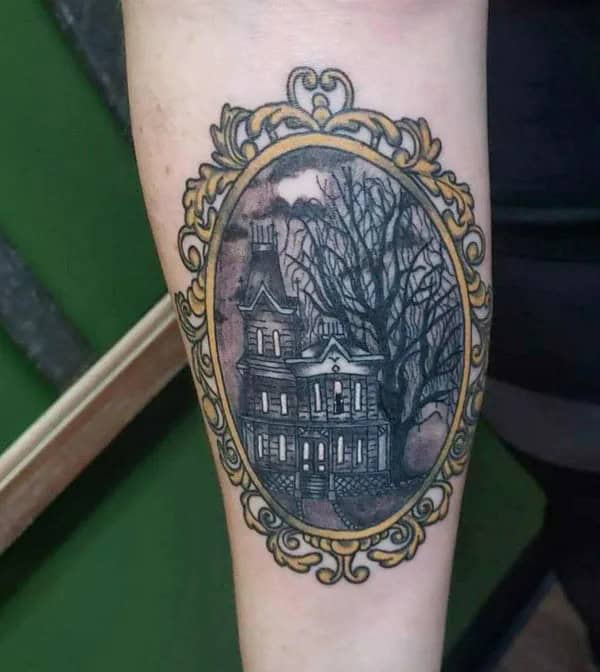 Gothic Willow Tree Tattoo