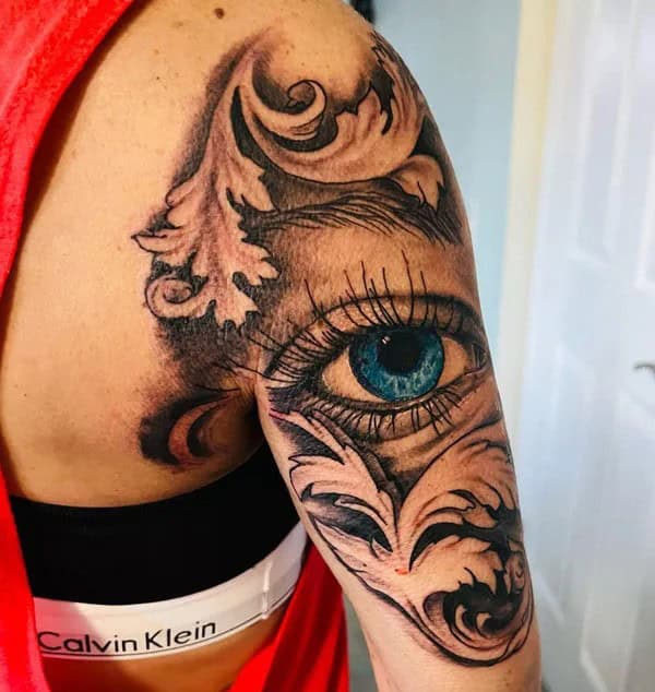 Realistic Evil Eye Tattoo