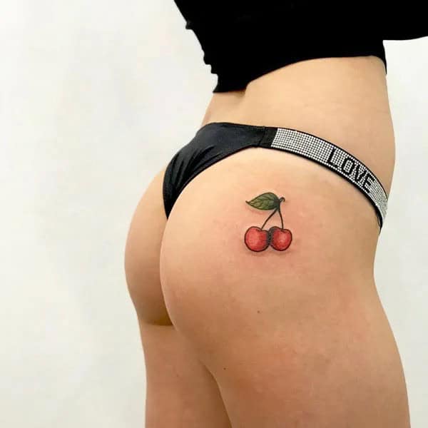 Bite Me Butt Tattoo