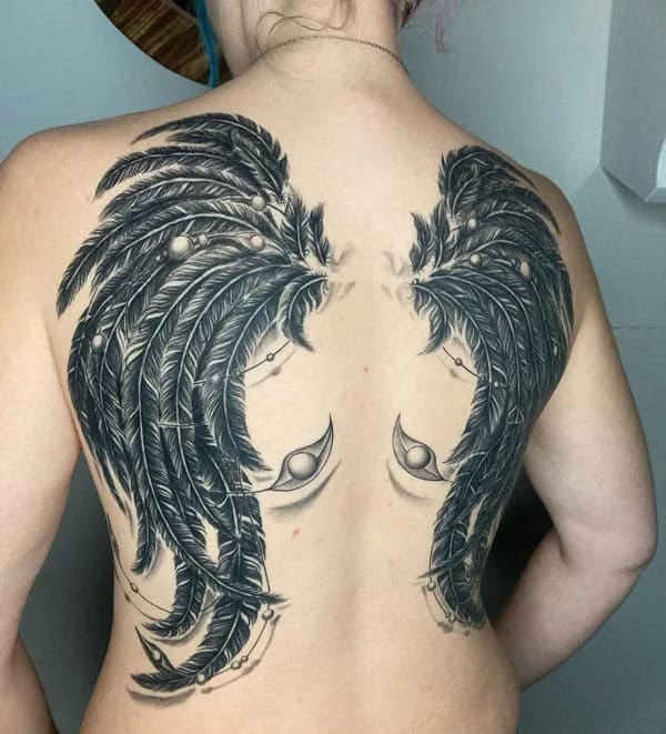 Broken Angel Wings Tattoo