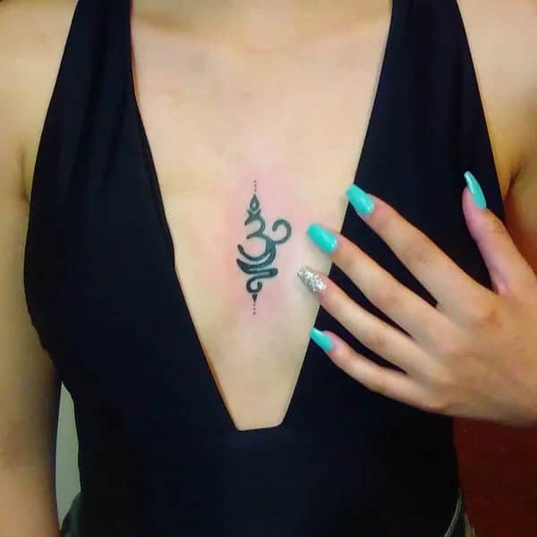 Small Sternum Tattoo