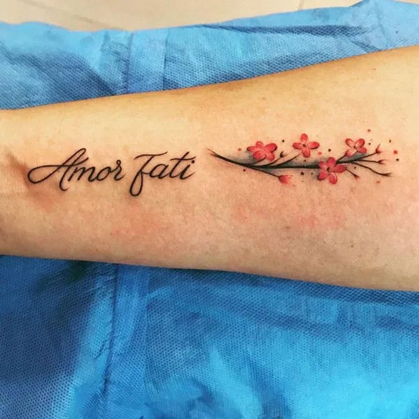 Geometric Amor Fati Tattoo