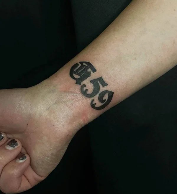 G59 Wrist Tattoo