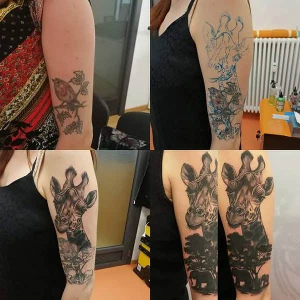 Coverup Giraffe Tattoo