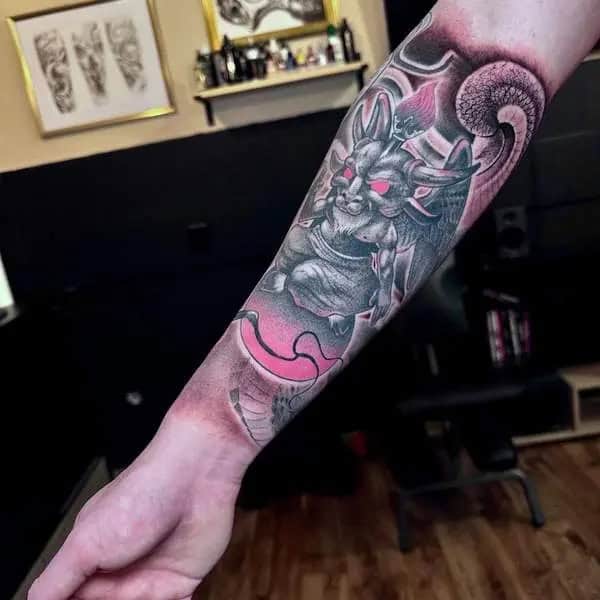 Baphomet Forearm Tattoo