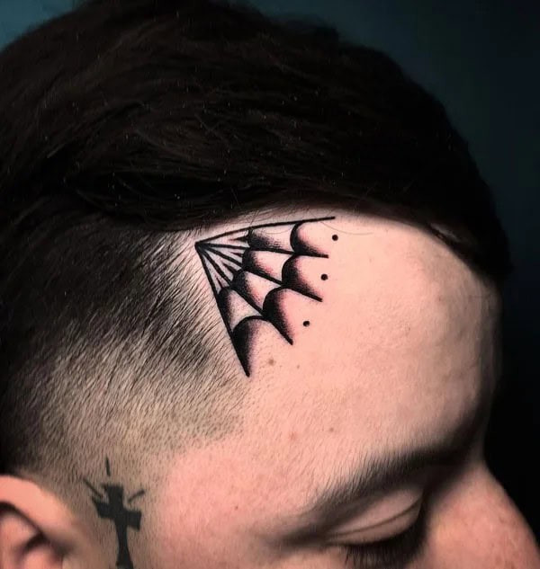 Spider Web Prison Tattoo