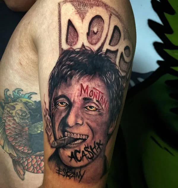 Al Pacino Scarface Tattoo