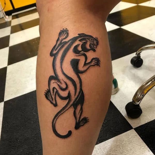 Black Panther Arm Tattoo