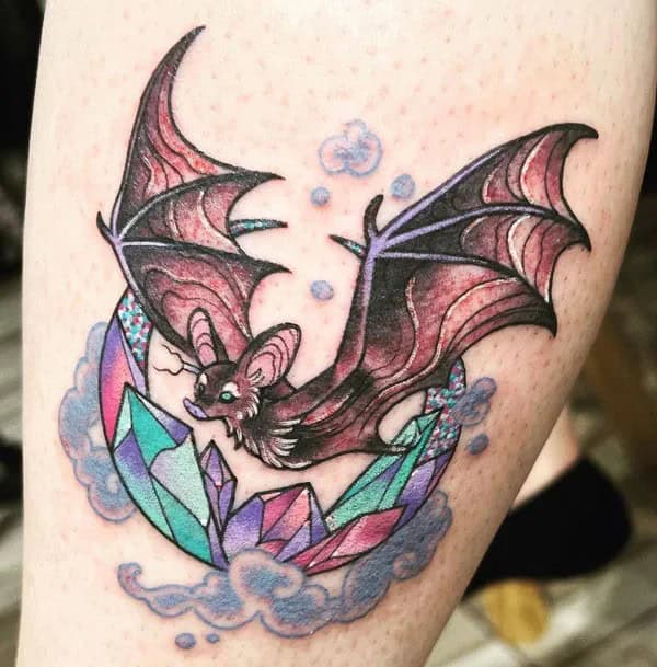 Bat Tattoo On Hand