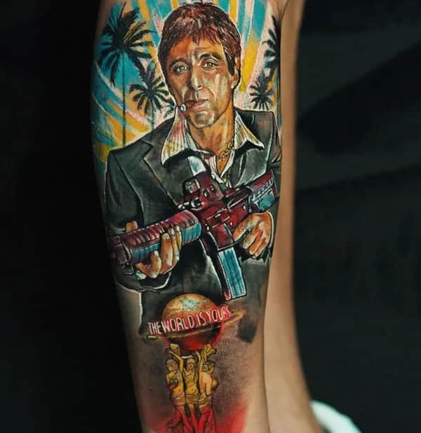 Al Pacino Scarface Tattoo