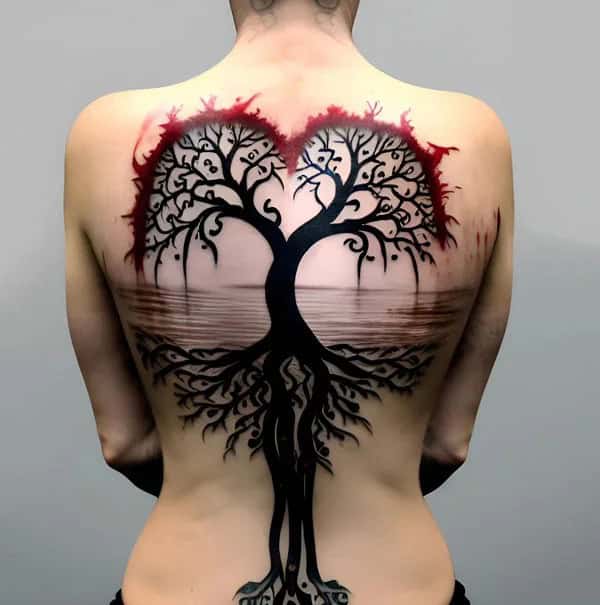 Tree Of Life Back Tattoo