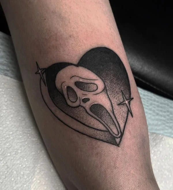 Ghostface Tattoo On Arm