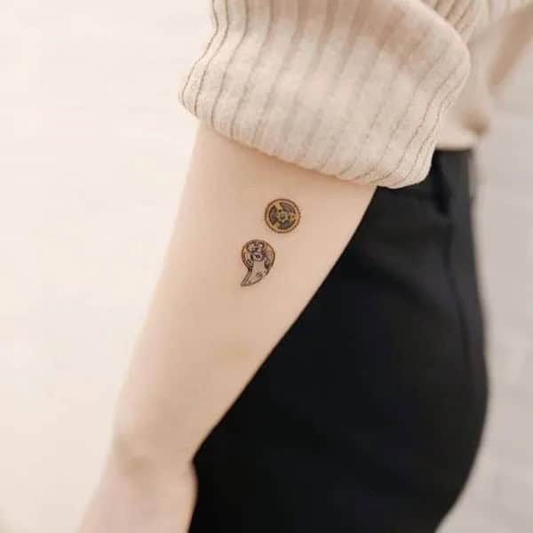 Unique Semicolon Tattoos