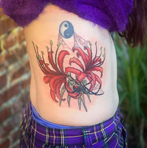 Demon Slayer Spider Lily Tattoo