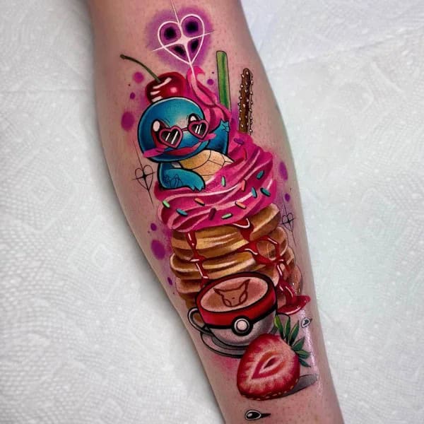 Anime Foot Tattoo